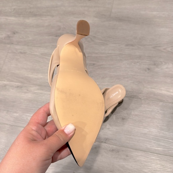 🆕 Marc Fisher style: MF Heaton tan and black pointy toe pumps Size 9 - Picture 3 of 7